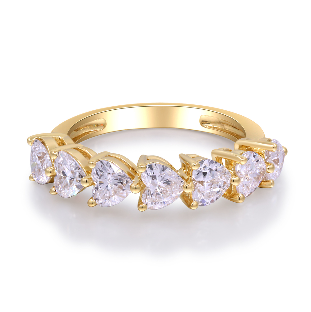 2.15 ctw Yellow Gold Lab-Grown Diamond Ring